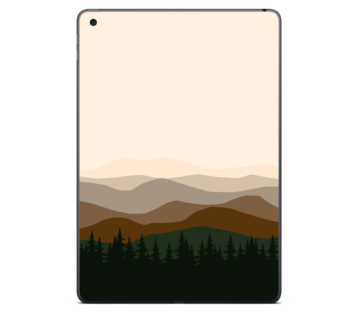 iPad 10.2" (2021, Gen 9) skin, Sierra Dusk, back skin without logo cutout