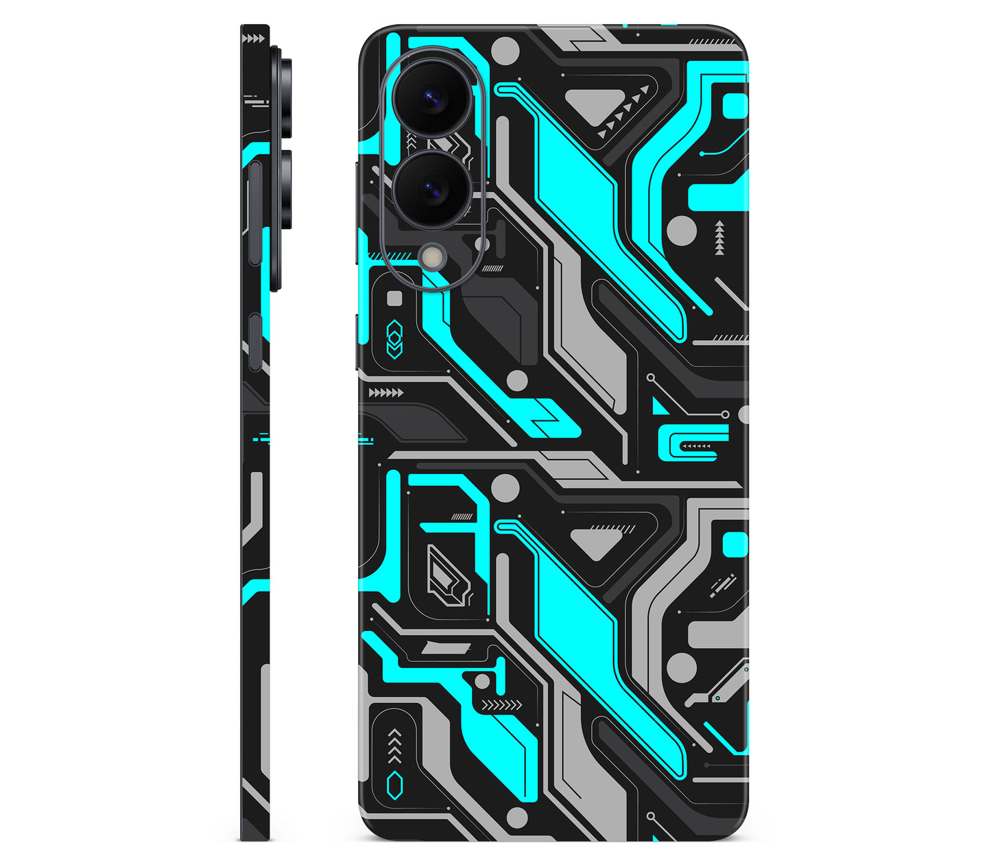 Galaxy S25 Edge skin, Code Rot (Glitch), full wrap skin