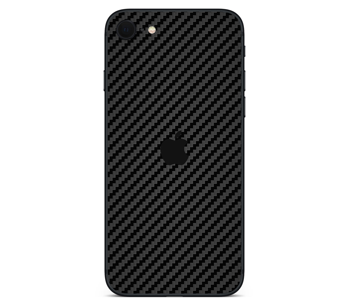 iPhone SE 2022 Gen3 skin, Code: Carbon, back skin with logo cutout