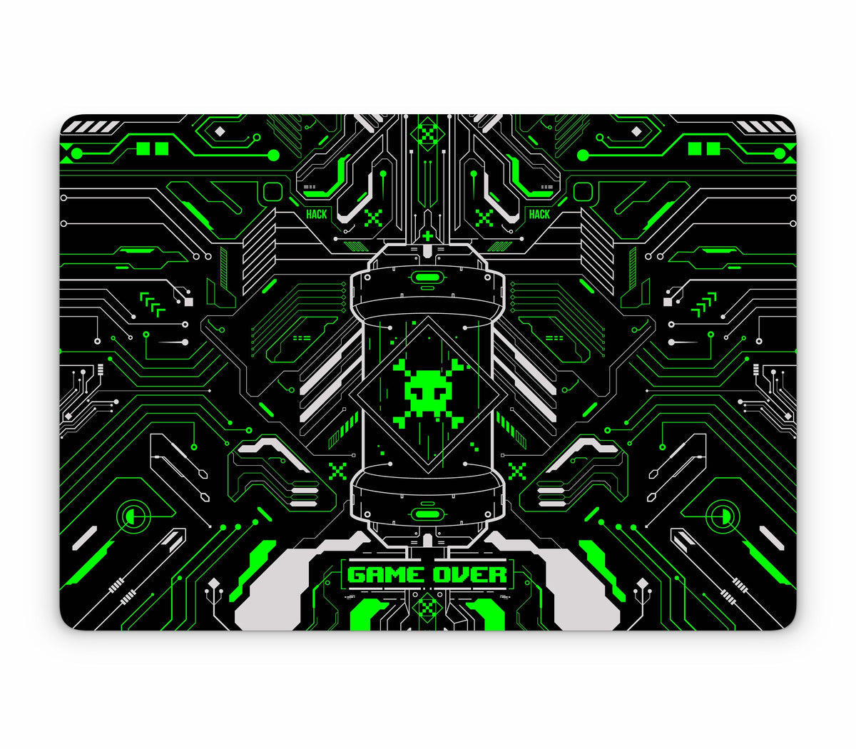 MacBook Pro 16" (2024, M4) skin, Fatal Error (Acid), top skin