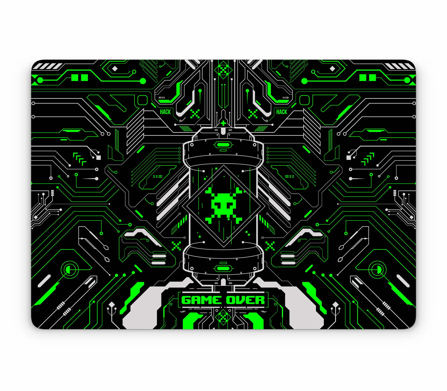 MacBook Pro 16" (2024, M4) skin, Fatal Error (Acid), top skin