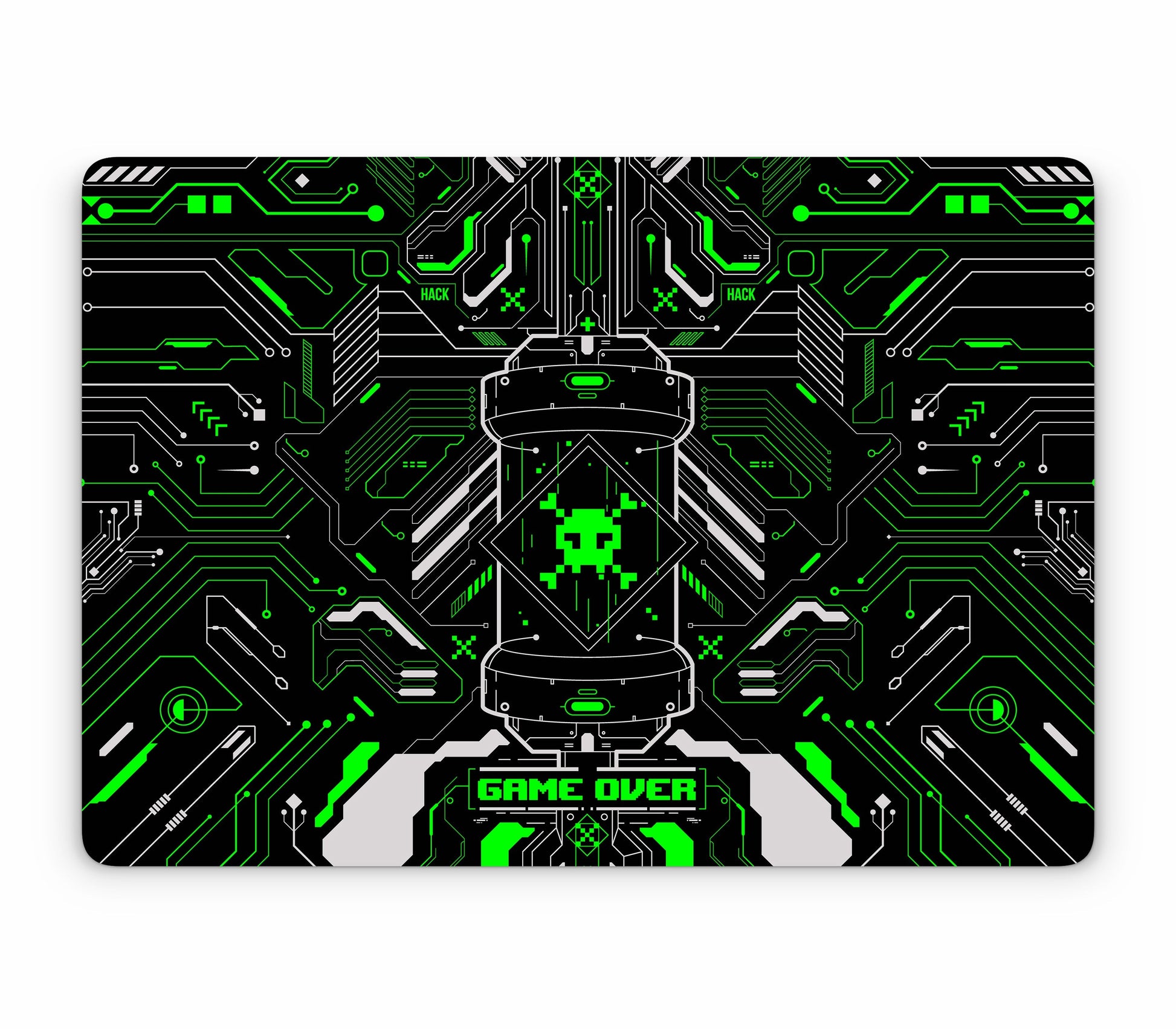 MacBook Pro 16" (2024, M4) skin, Fatal Error (Acid), top skin