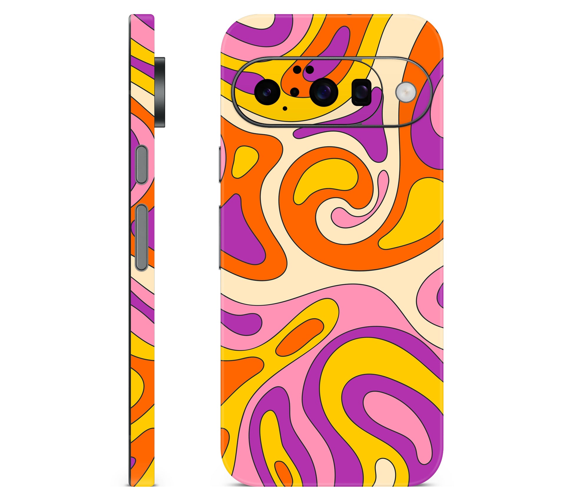 Google Pixel 11 skin, Psycho Vortex, full wrap skin
