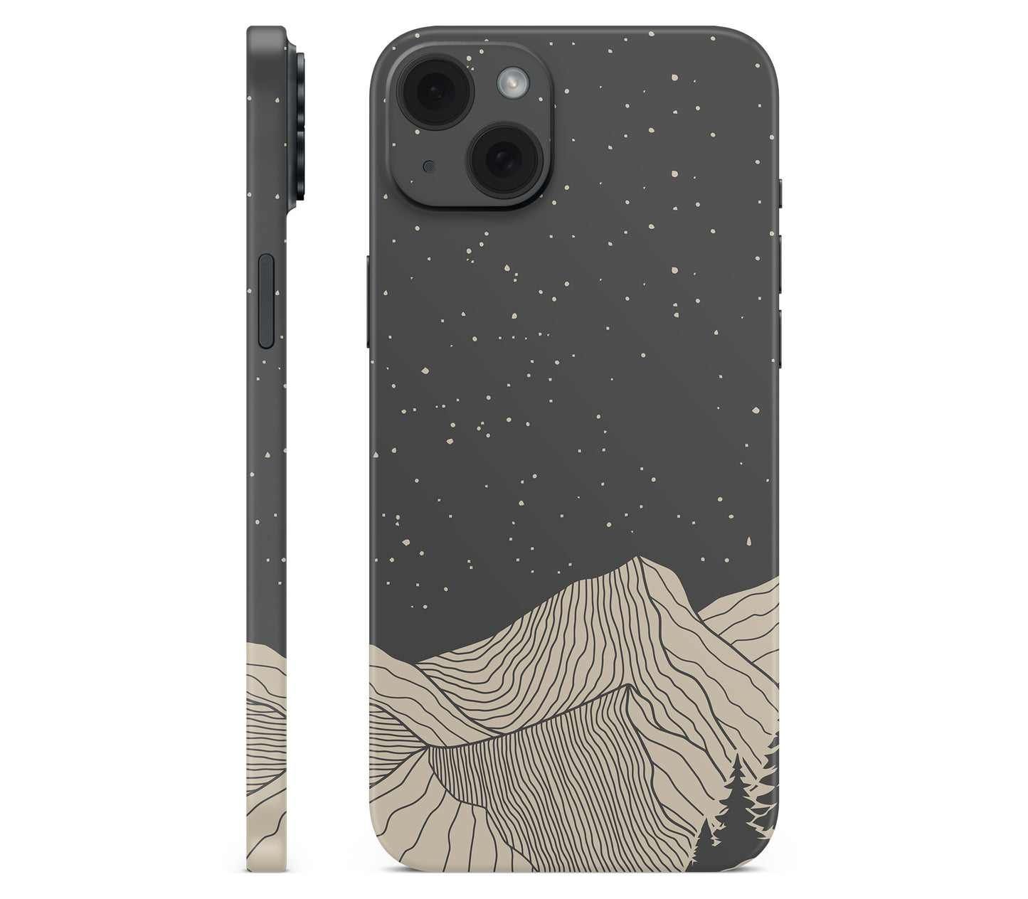 iPhone 15 skin, Nightline, full wrap without logo cutout