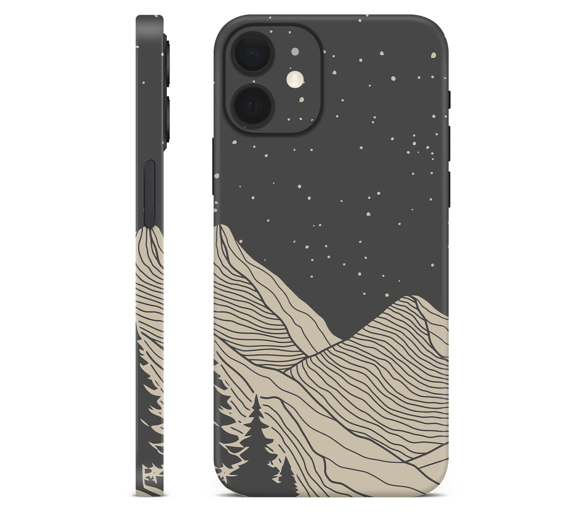 iPhone 12 skin, Nightline, full wrap without logo cutout