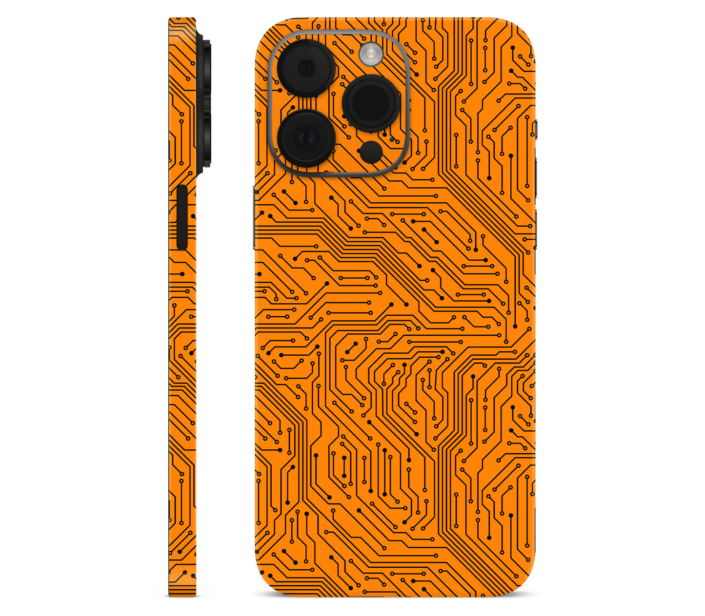 iPhone 14 Pro Max skin, Pulse Grid, full wrap without logo cutout