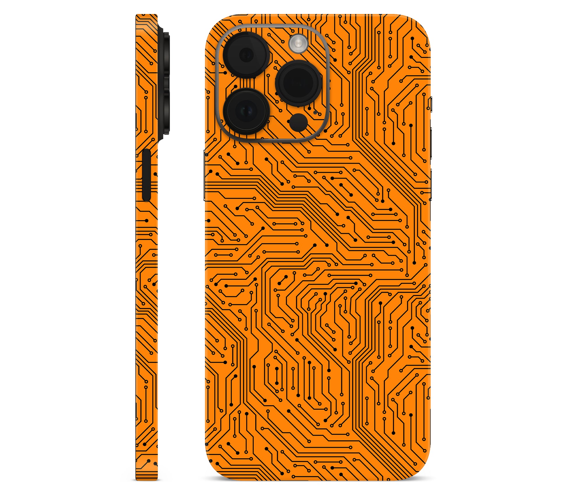 iPhone 14 Pro skin, Pulse Grid, full wrap without logo cutout