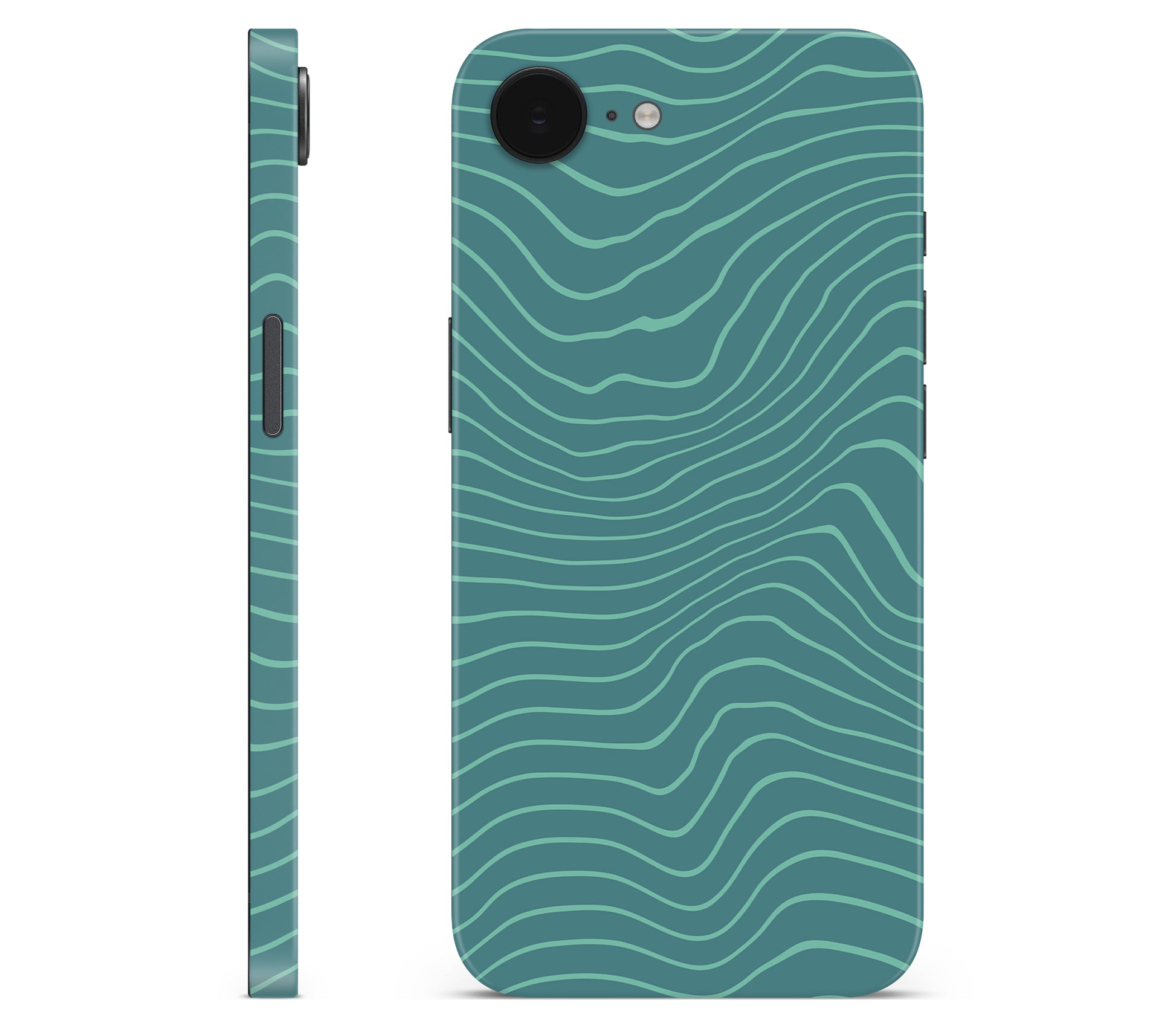 iPhone 16e skin, Tide, full wrap without logo cutout