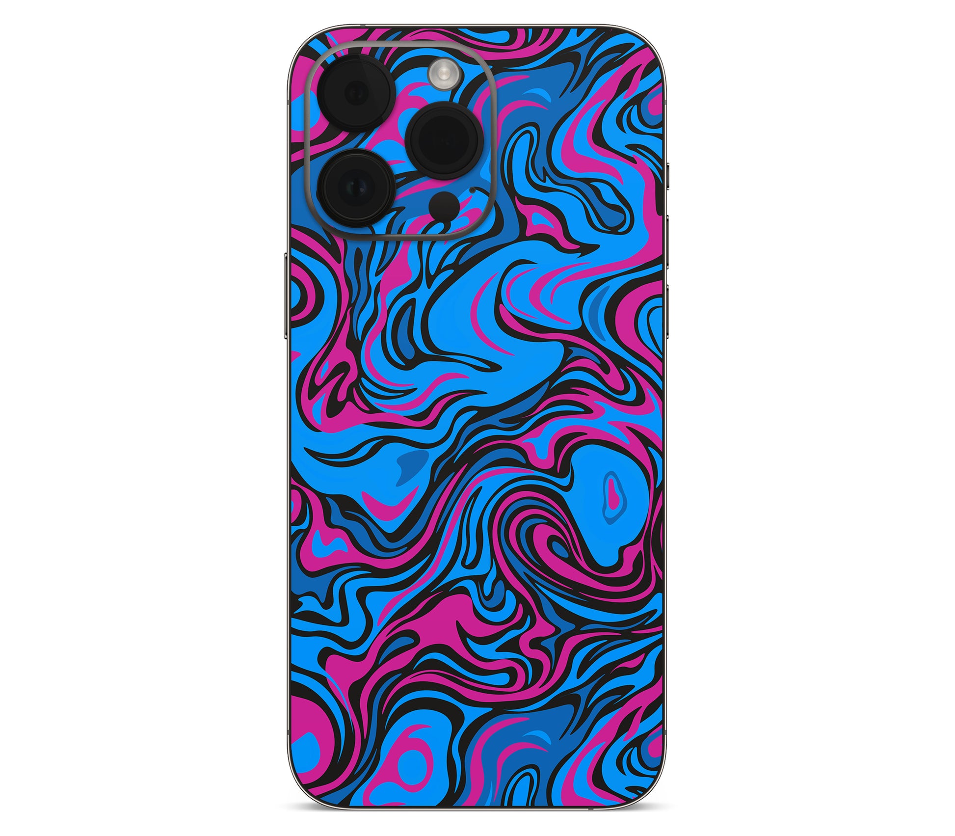 iPhone 14 Pro skin, Brain Drain, back skin without logo cutout