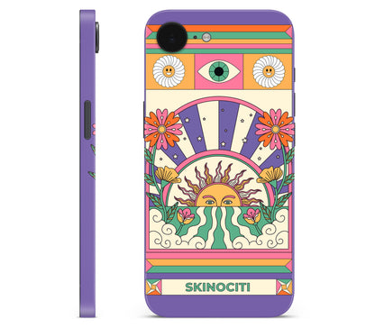 iPhone 17e skin, Acidic Glare, full wrap skin