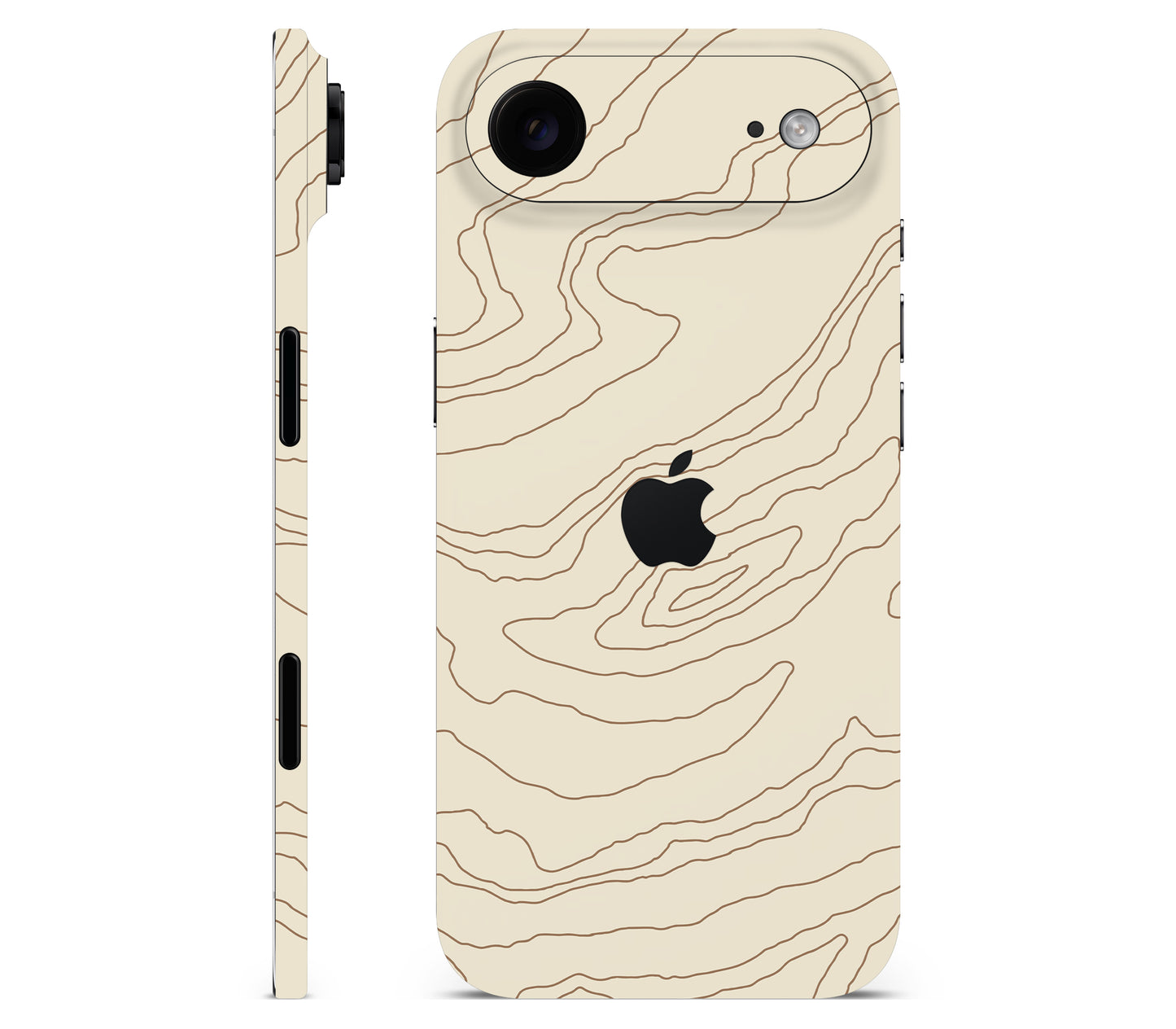 iPhone Air skin, Dune, full wrap with logo cutout