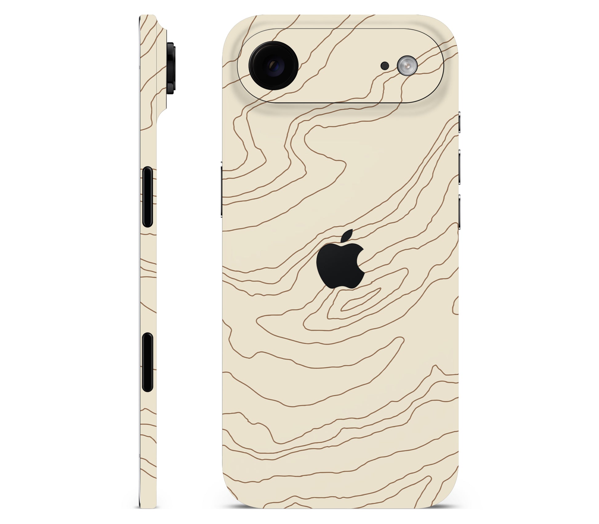 iPhone Air skin, Dune, full wrap with logo cutout