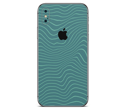 iPhone XS Max skin, Tide, back skin with logo cutout