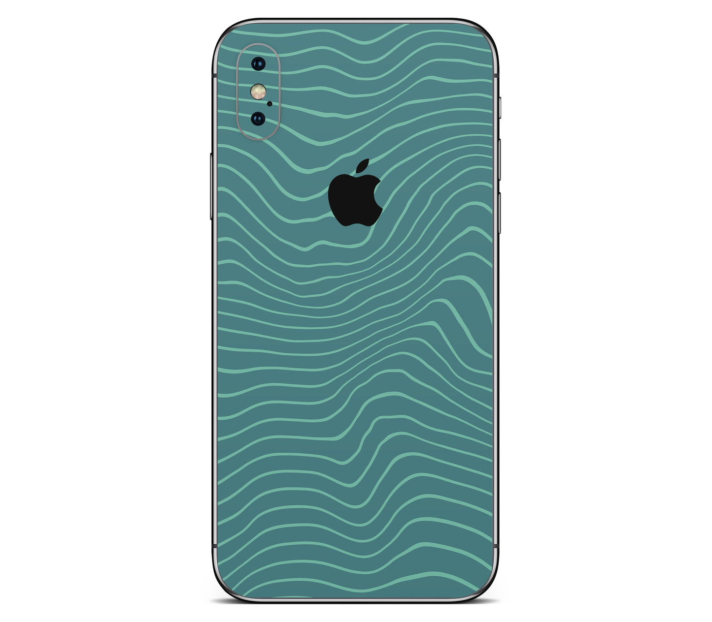 iPhone XS skin, Tide, back skin with logo cutout
