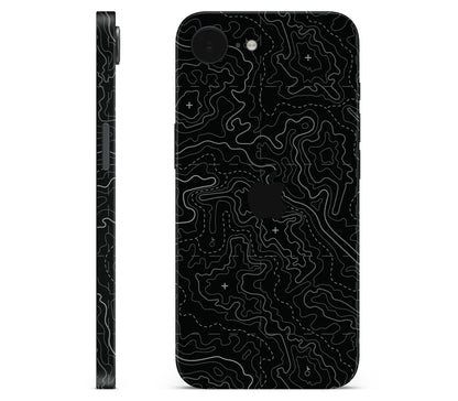iPhone 17e skin, Lockdown (Blackout), full wrap with logo cutout