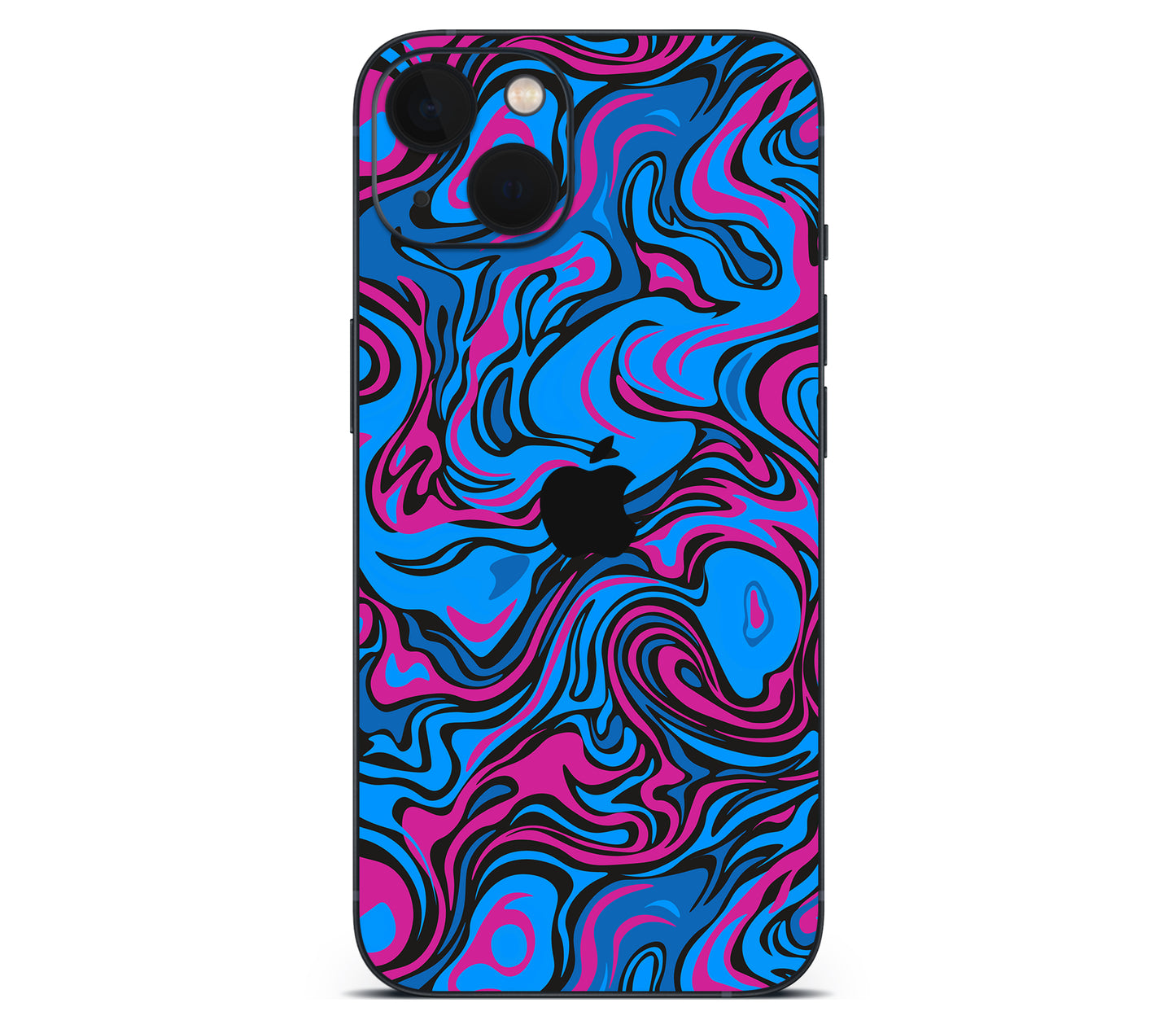 iPhone 13 skin, Brain Drain, back skin with logo cutout
