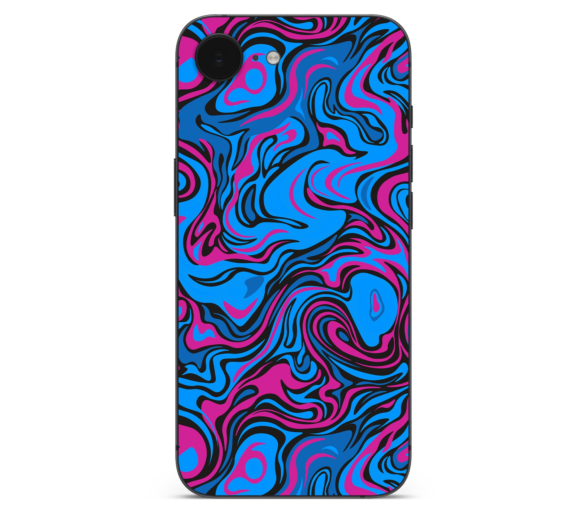 iPhone 16e skin, Brain Drain, back skin without logo cutout