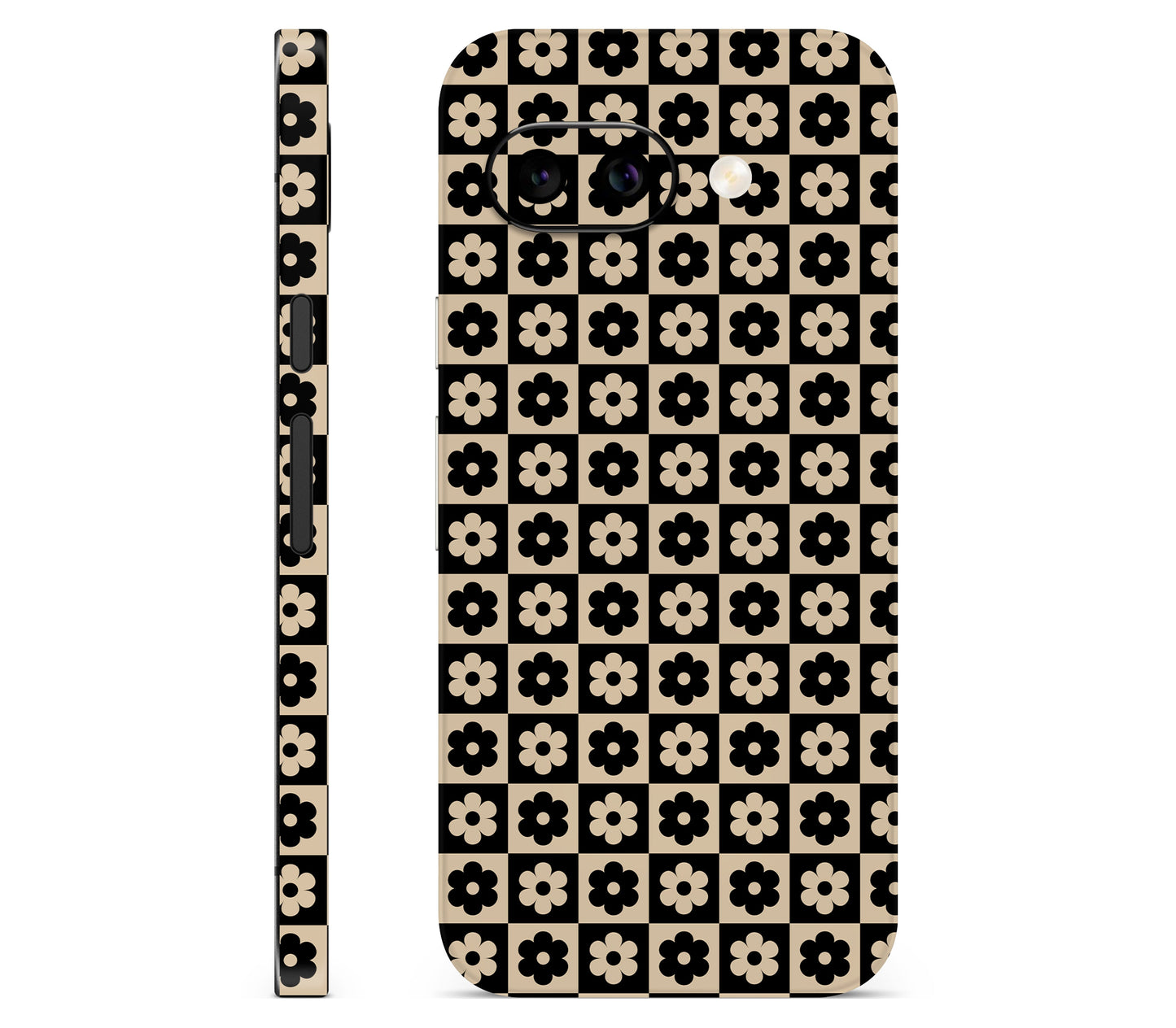 Google Pixel 10A skin, Floral Grid, full wrap skin