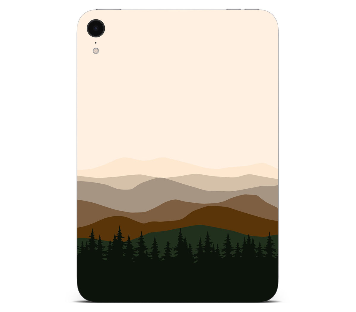iPad Mini 6 skin, Sierra Dusk, back skin without logo cutout