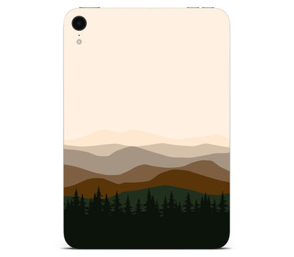iPad Mini 6 skin, Sierra Dusk, back skin without logo cutout