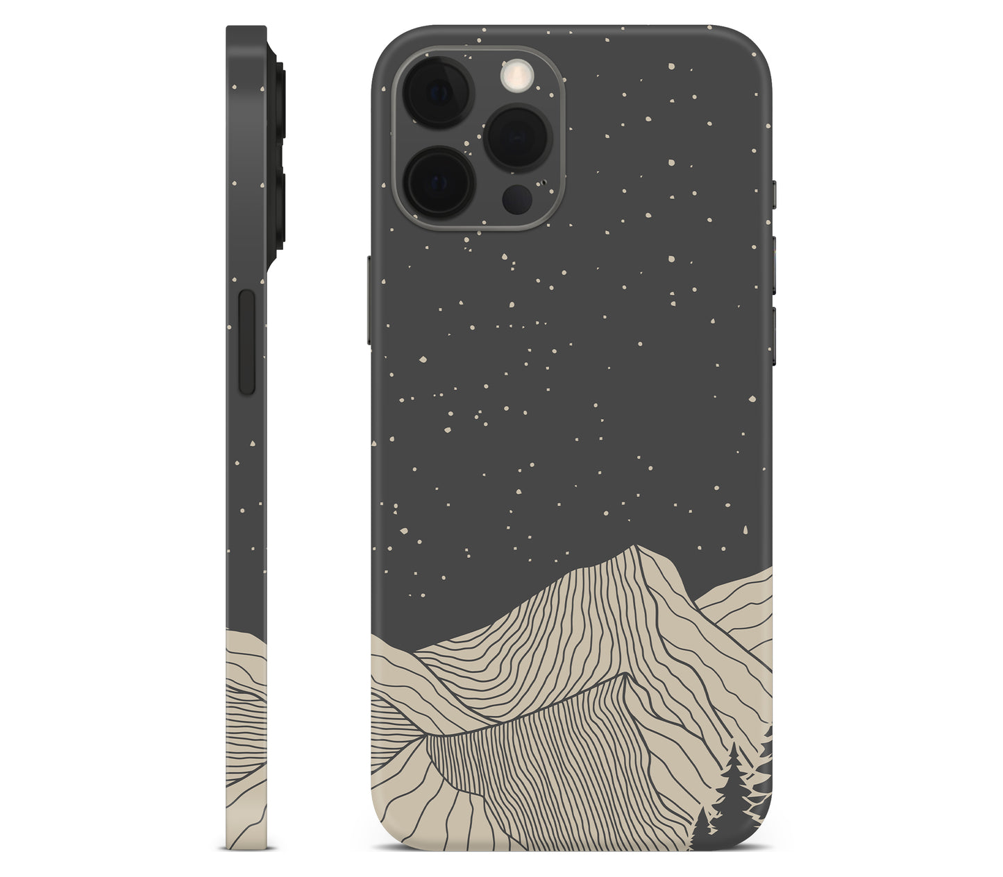 iPhone 12 Pro skin, Nightline, full wrap without logo cutout