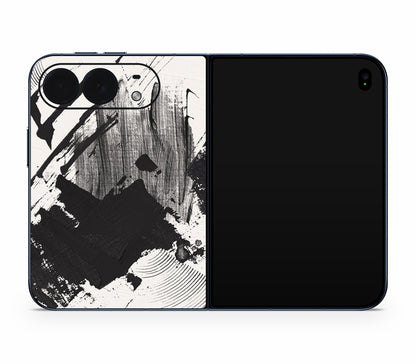 iPhone Duo skin, Black Noir, back skin without logo cutout