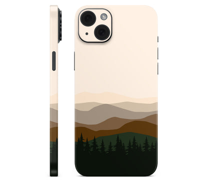 iPhone 15 skin, Sierra Dusk, full wrap without logo cutout