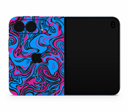 iPhone Duo skin, Brain Drain, full wrap with logo cutout