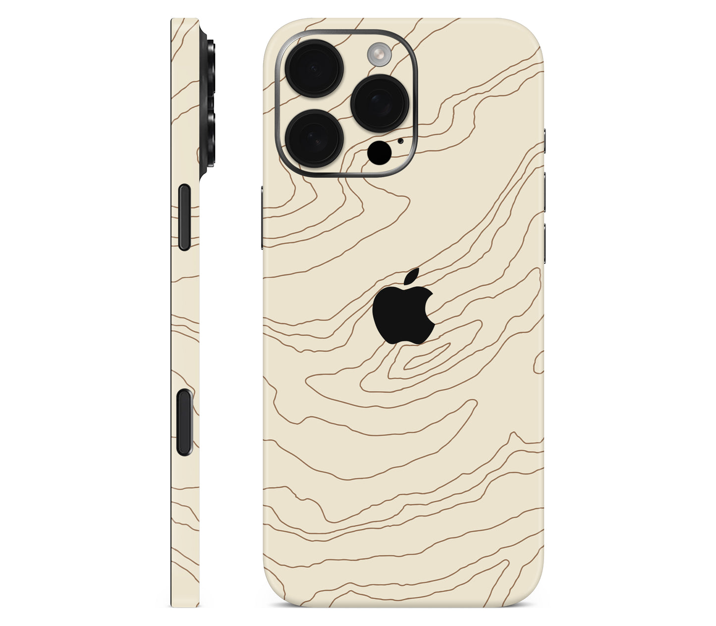 iPhone 16 Pro skin, Dune, full wrap with logo cutout