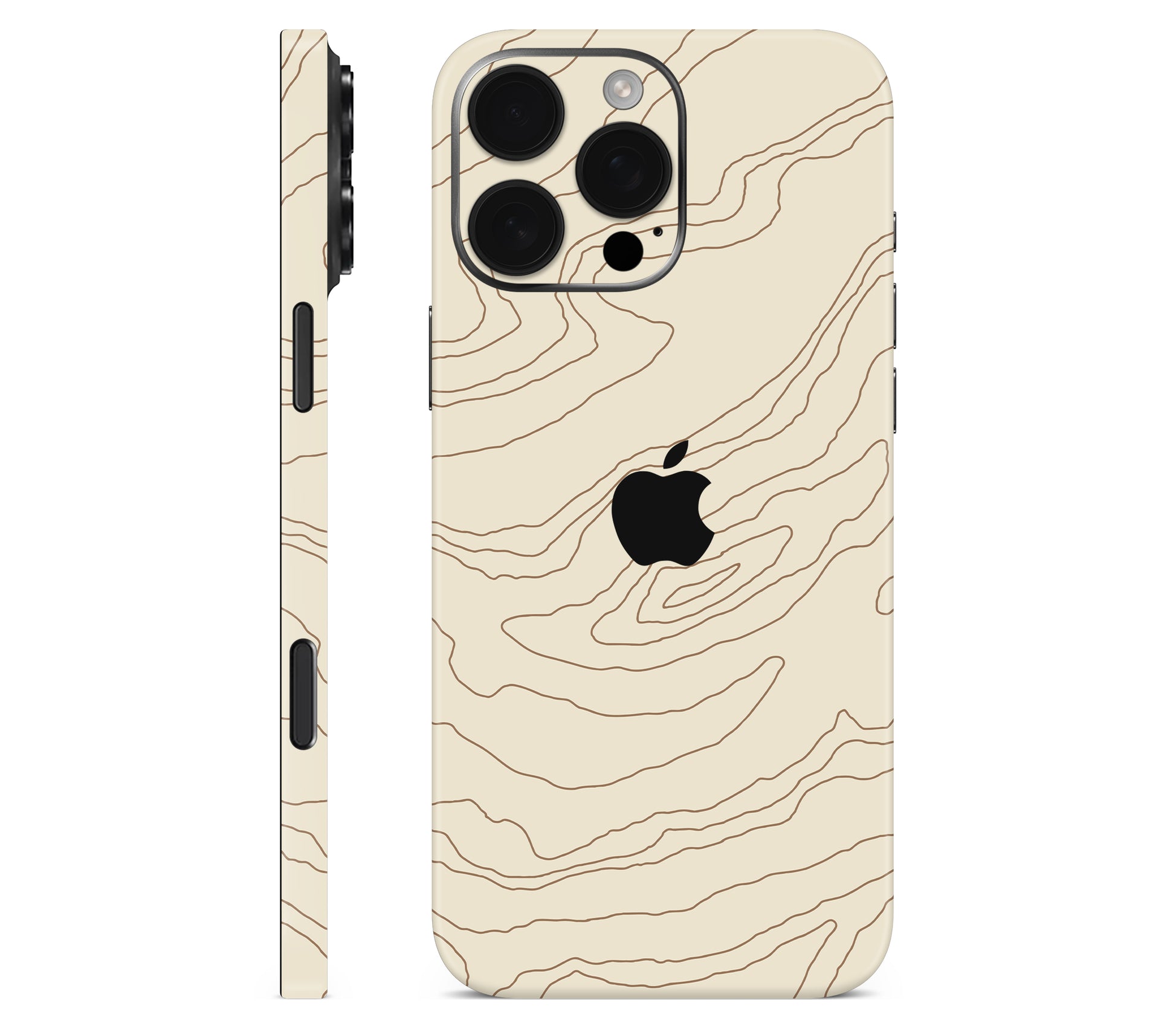 iPhone 16 Pro skin, Dune, full wrap with logo cutout