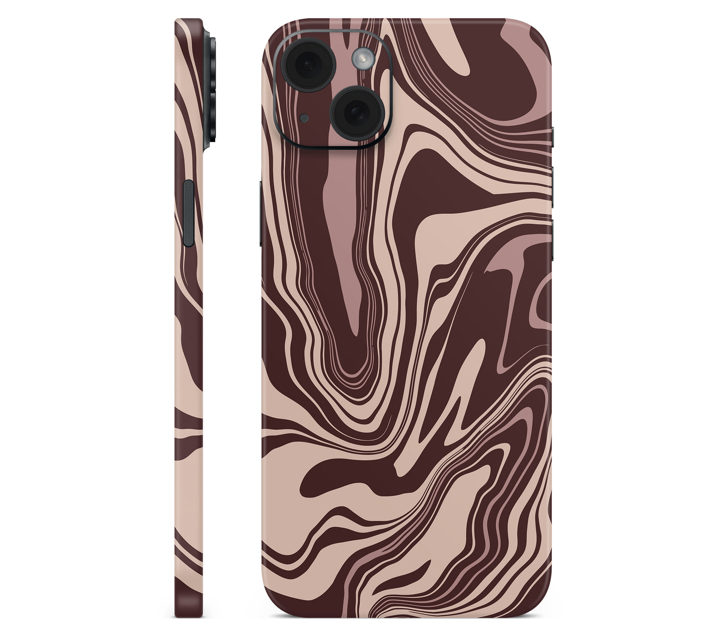 iPhone 15 Plus skin, Vertigo (Fever), full wrap without logo cutout