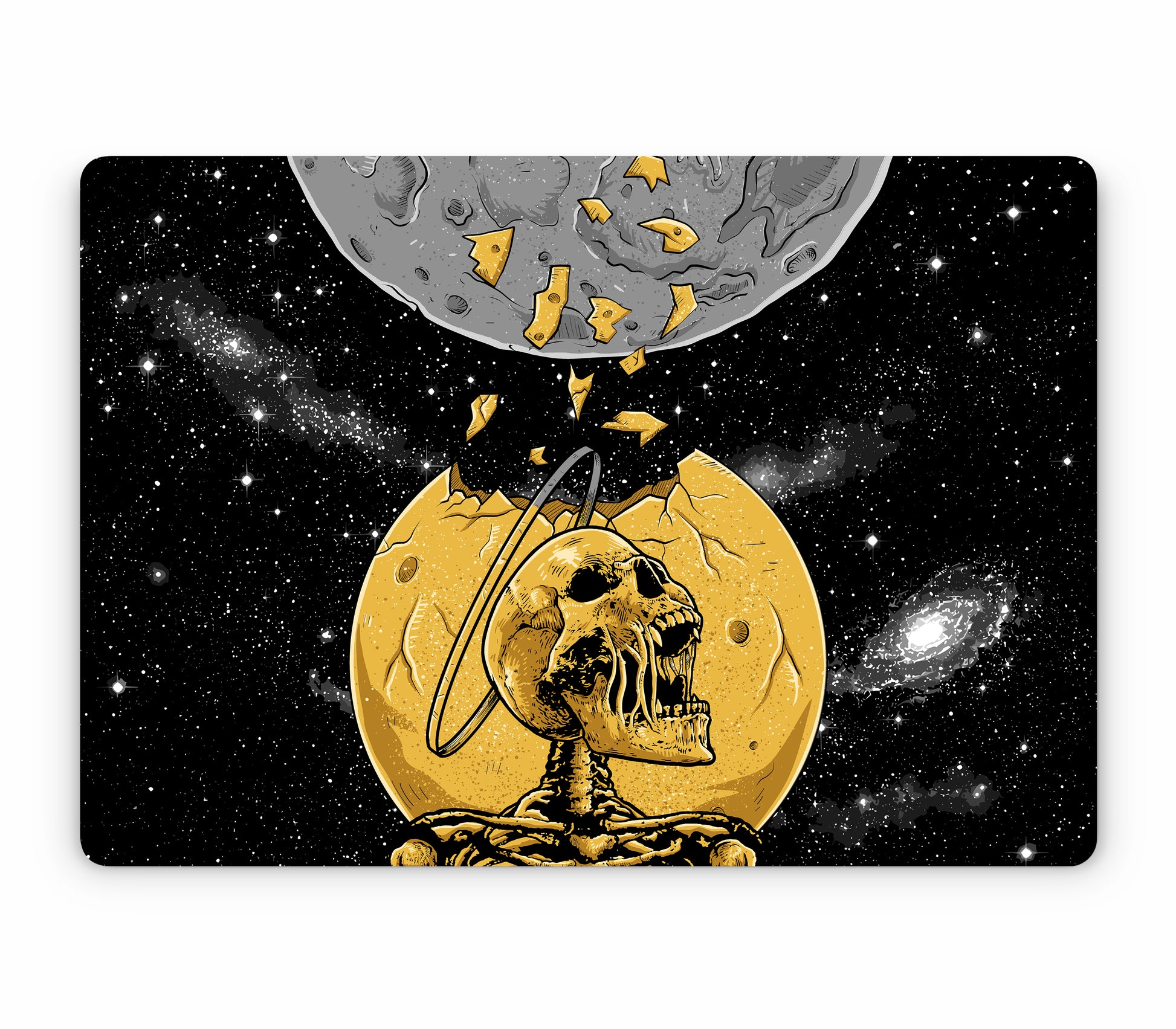 MacBook Pro 16" (2026, M5, M5 Pro, M5 Max) skin, Doomsday, top skin without logo cutout