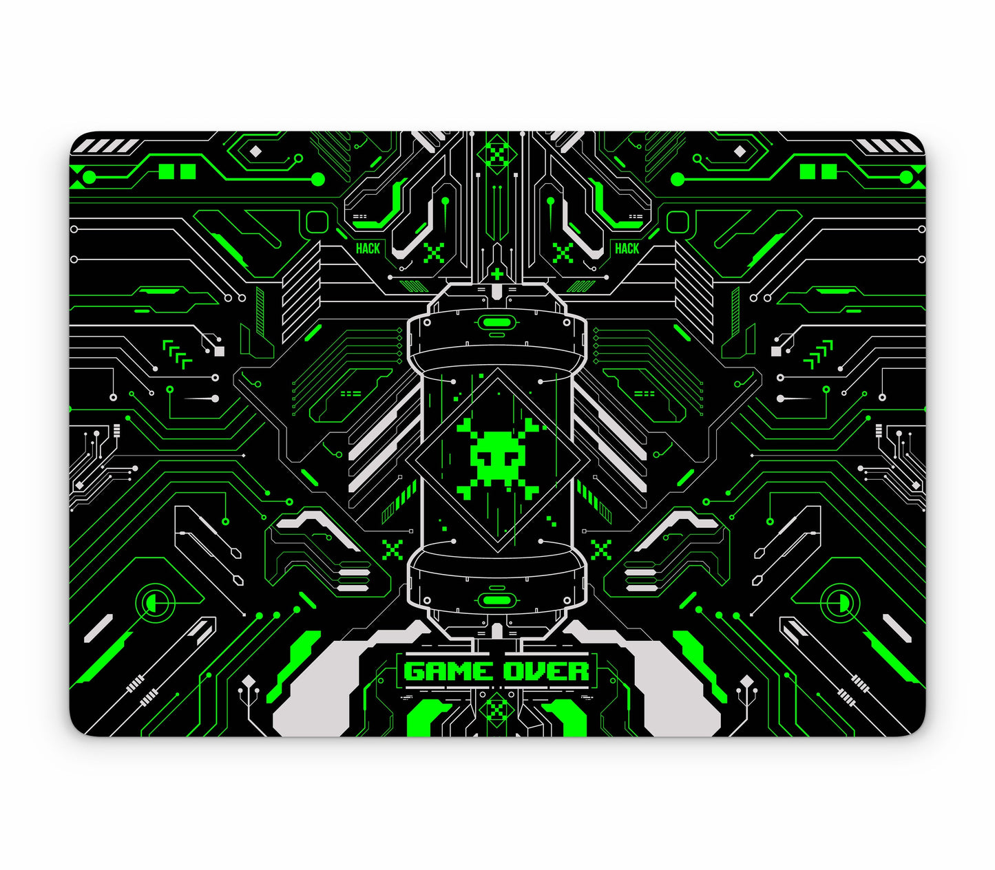 MacBook Pro 14" (2025, M5) skin, Fatal Error (Acid), top skin