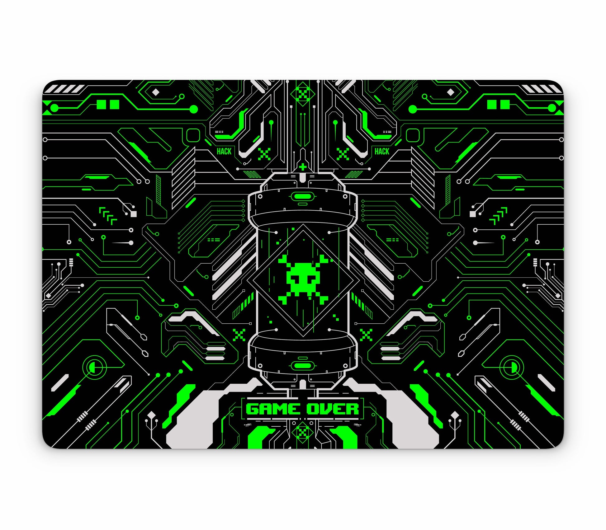 MacBook Pro 14" (2025, M5) skin, Fatal Error (Acid), top skin