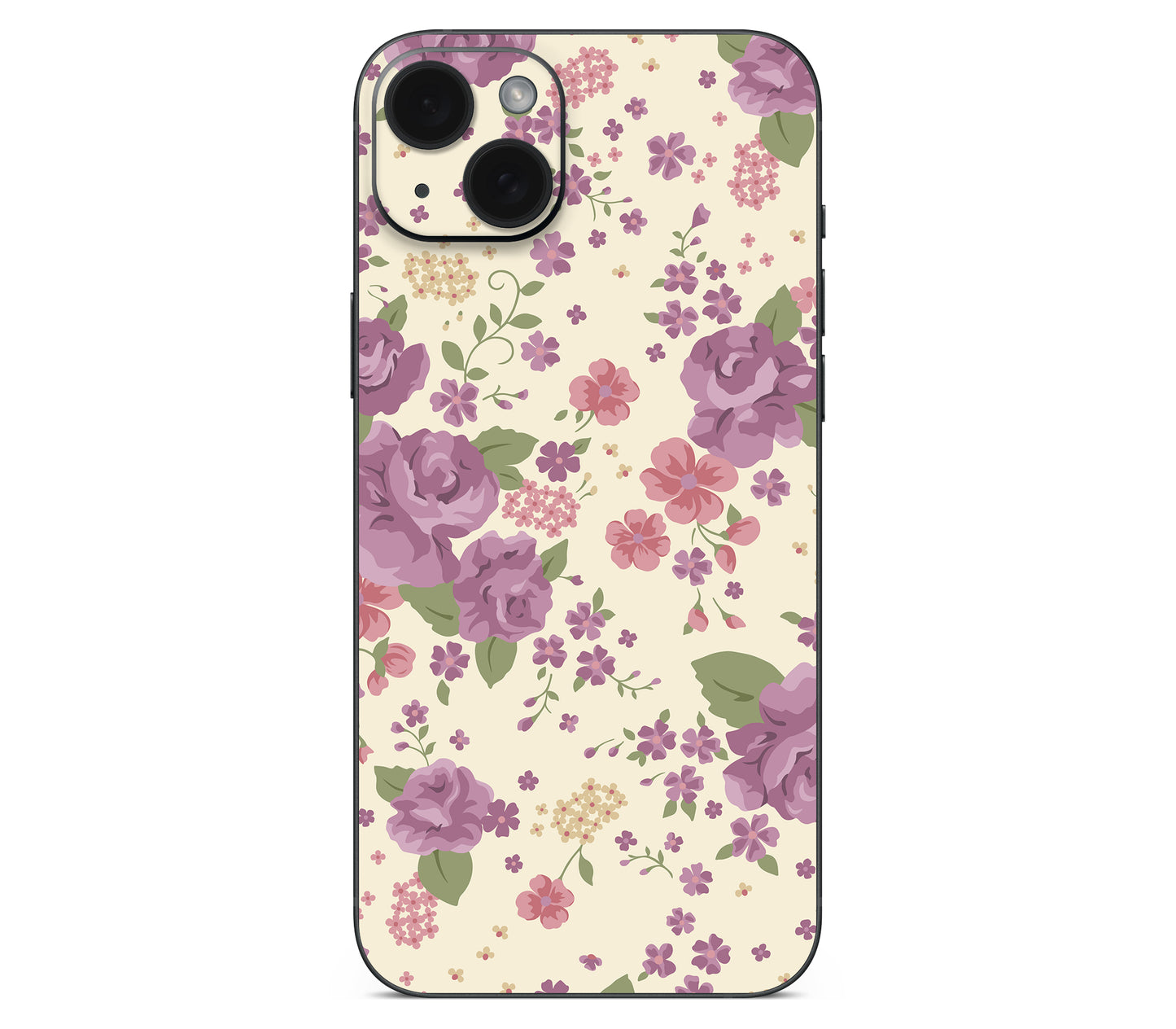 iPhone 15 Plus skin, Lilac, back skin without logo cutout