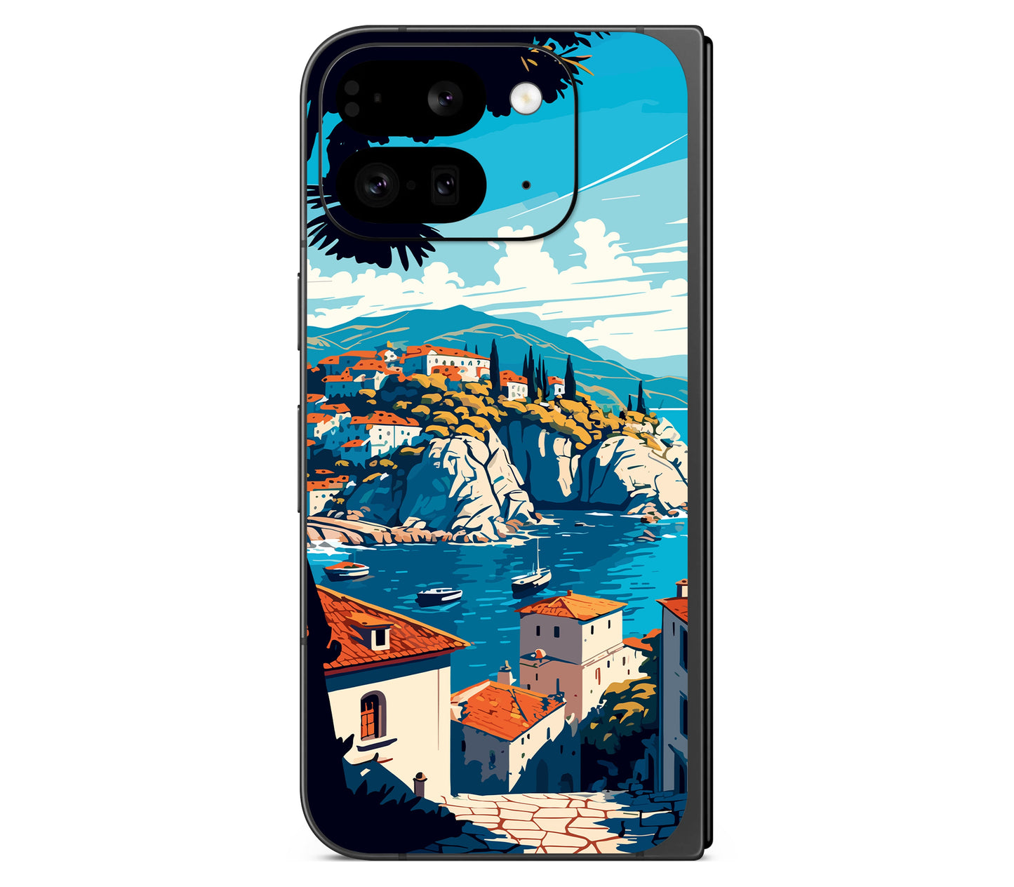 Google Pixel 11 Pro Fold skin, Coastal Clouds, back skin