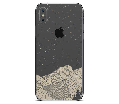 iPhone X skin, Nightline, back skin with logo cutout