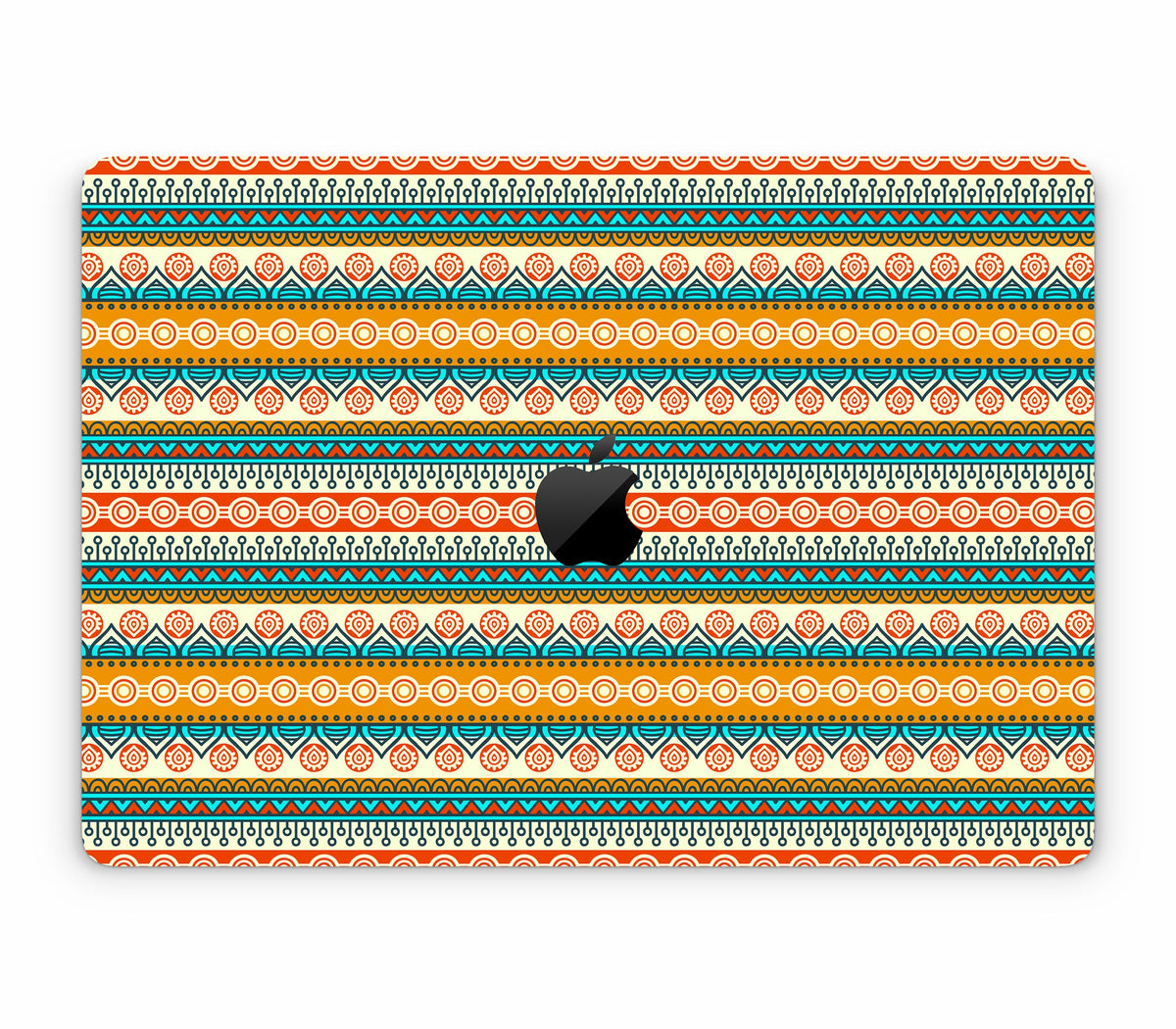 MacBook Air 15" (2024, M3) skin, Rangoli, top skin with logo cutout