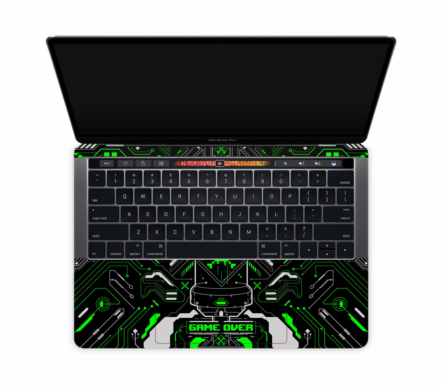 MacBook Pro 13" (2016-2019) Touch Bar skin, Fatal Error (Acid), inside skin