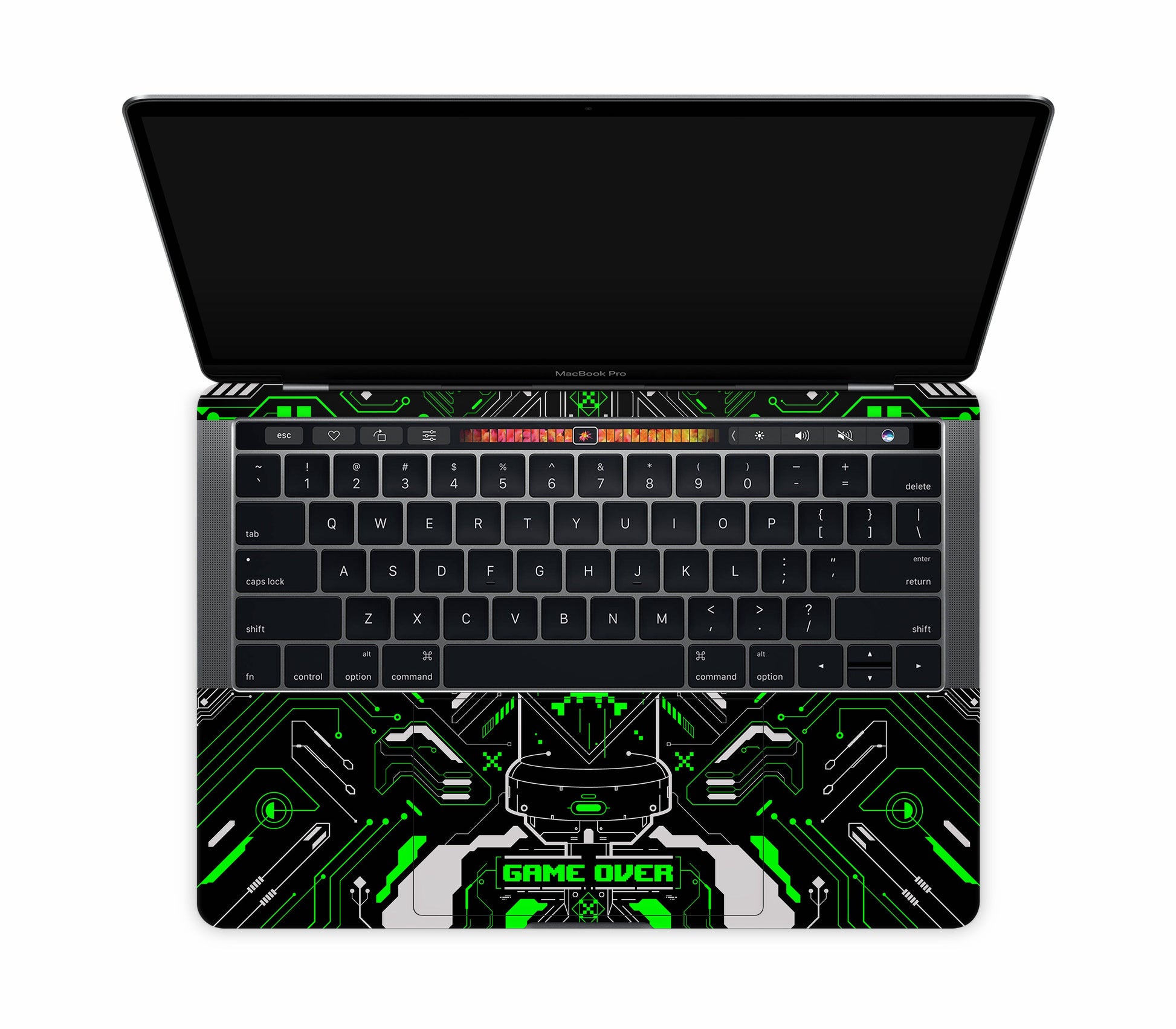 MacBook Pro 13" (2016-2019) Touch Bar skin, Fatal Error (Acid), inside skin