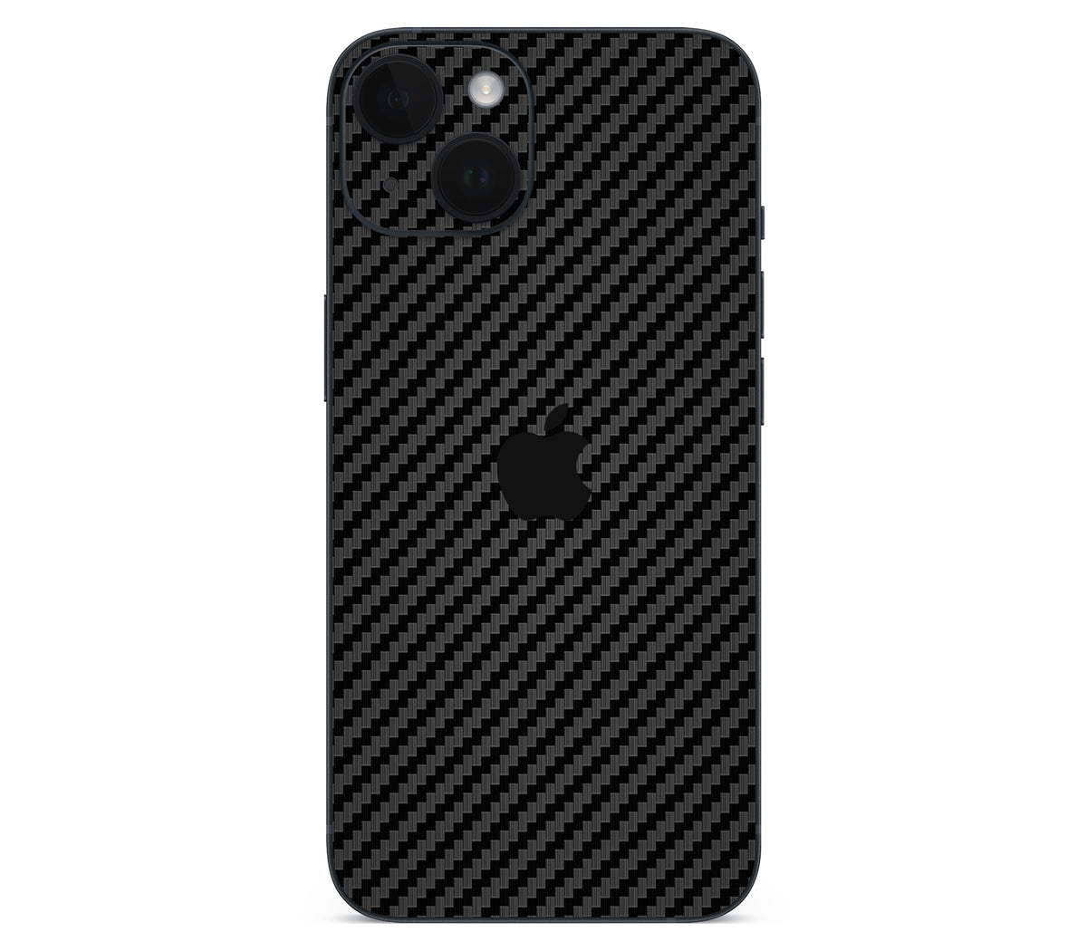 iPhone 15 skin, Code: Carbon, back skin with logo cutout