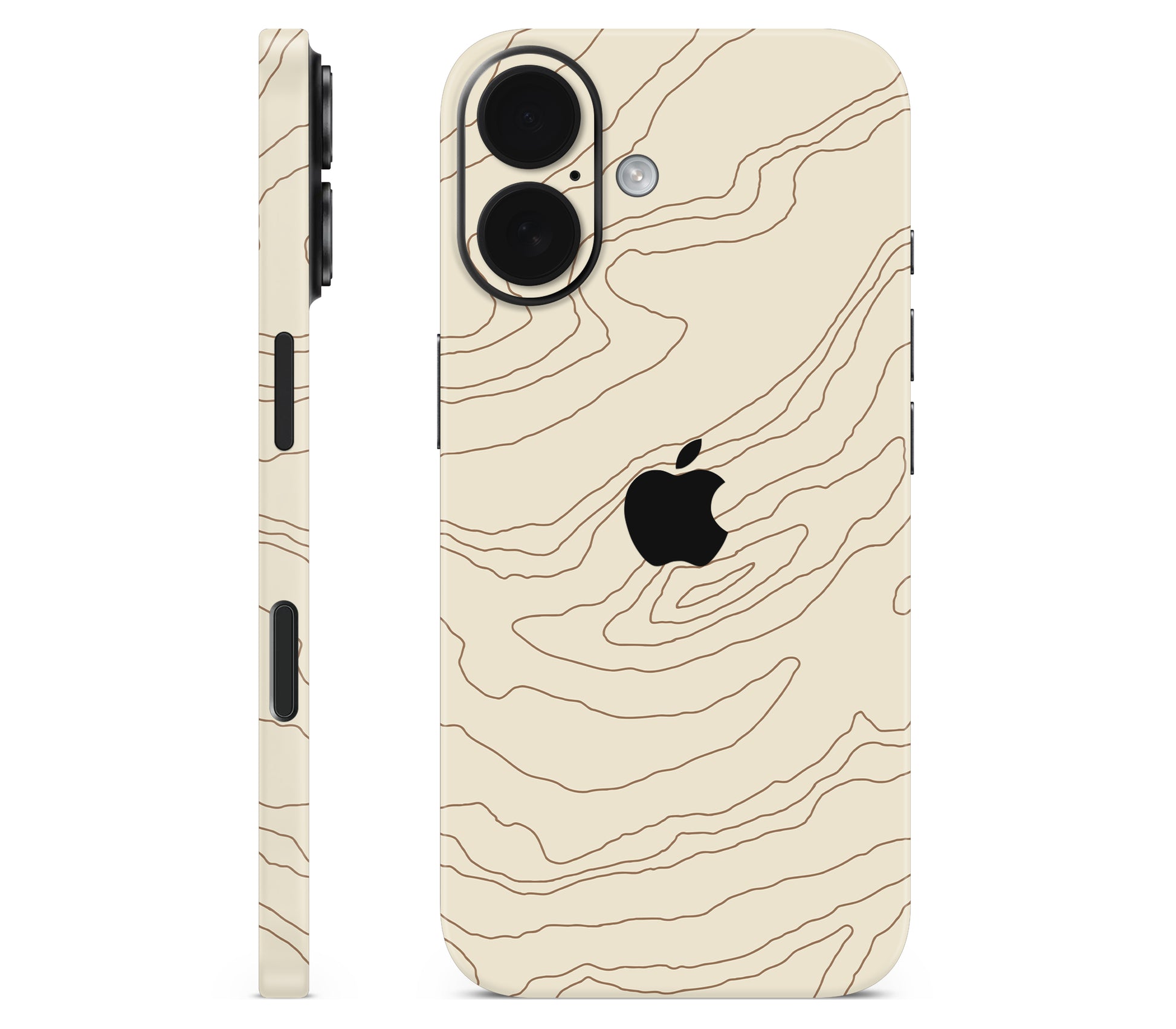 iPhone 16 skin, Dune, full wrap with logo cutout