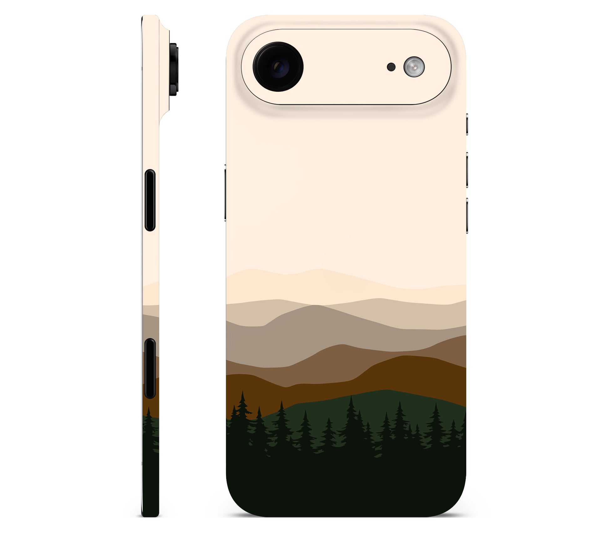 iPhone Air skin, Sierra Dusk, full wrap without logo cutout