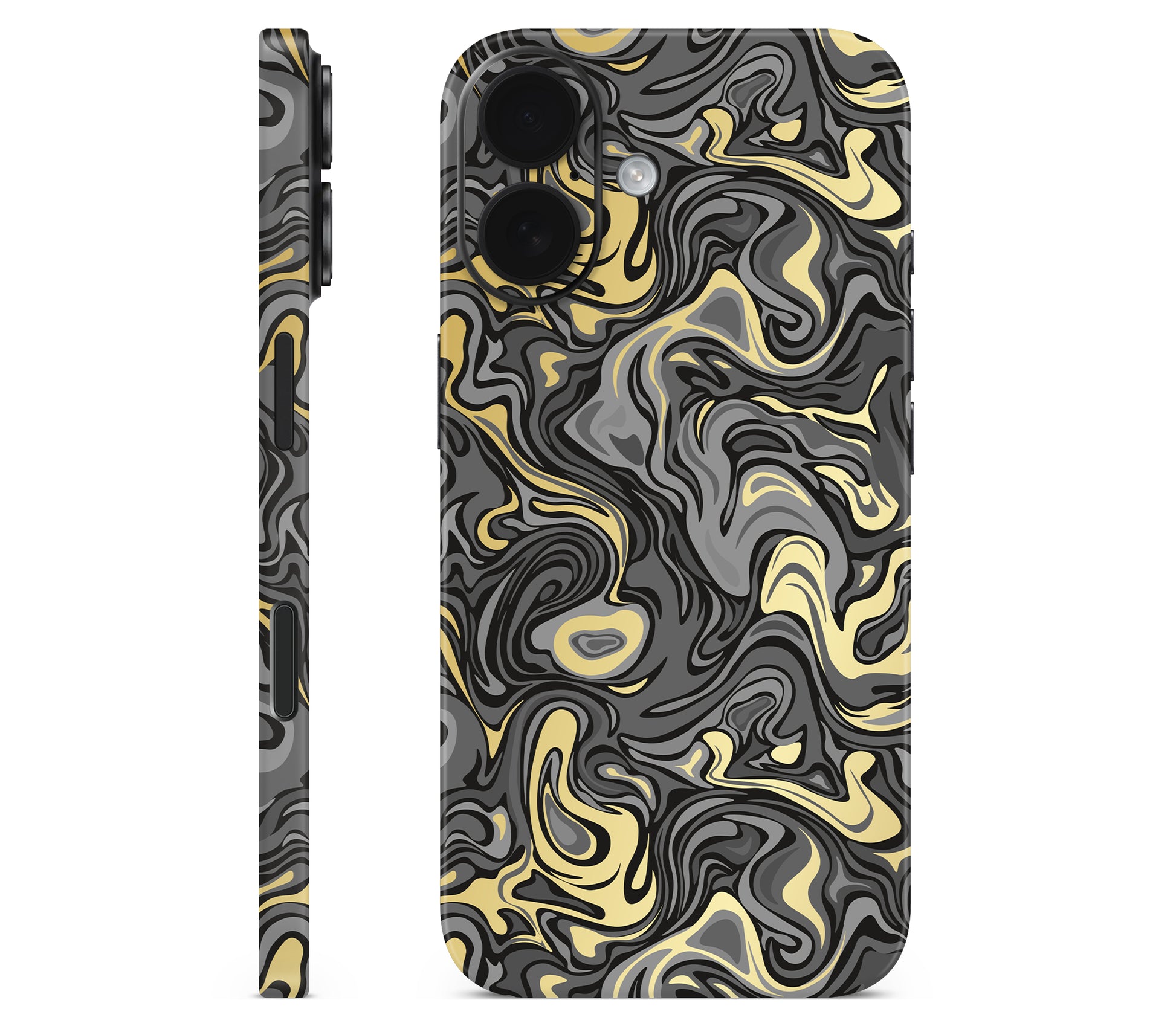 iPhone 16 Plus skin, Damnation, full wrap without logo cutout