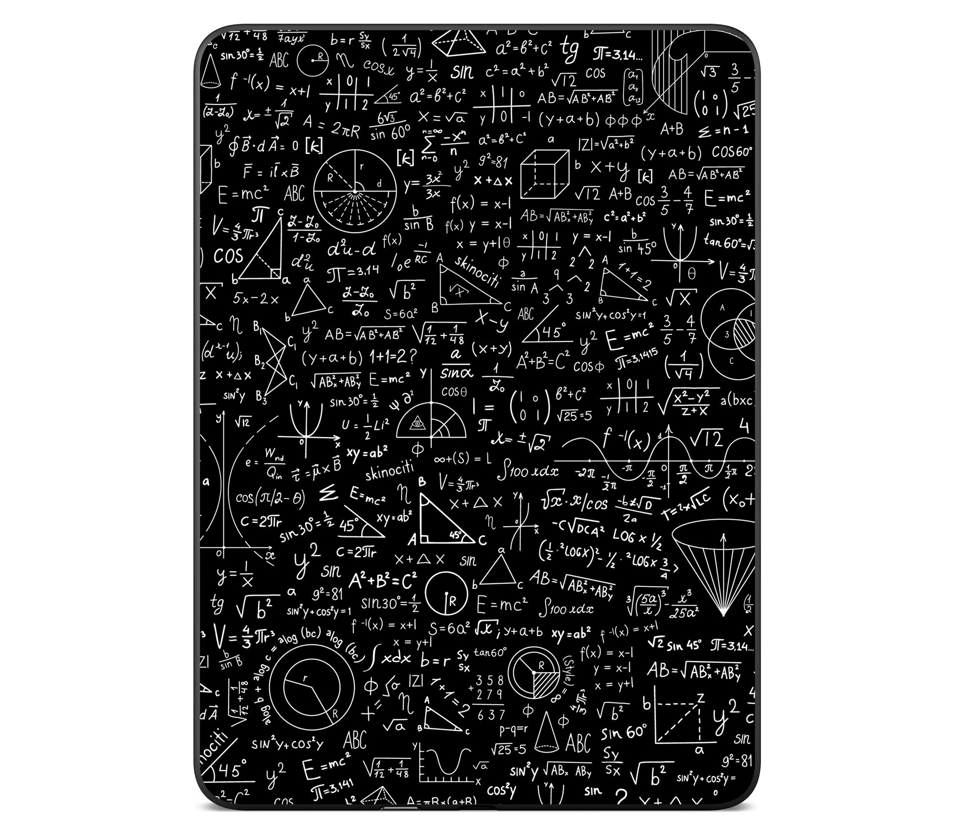 Kindle Paperwhite (Gen 12) skin, Math Madness, back skin