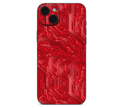 iPhone 15 Plus skin, REDLINE, back skin without logo cutout