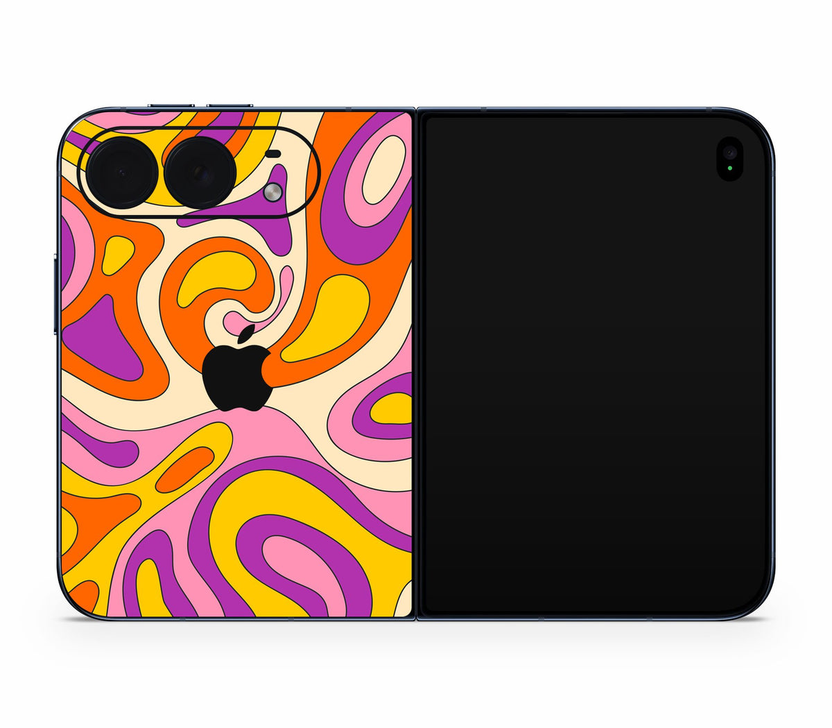 iPhone Duo skin, Psycho Vortex, back skin with logo cutout