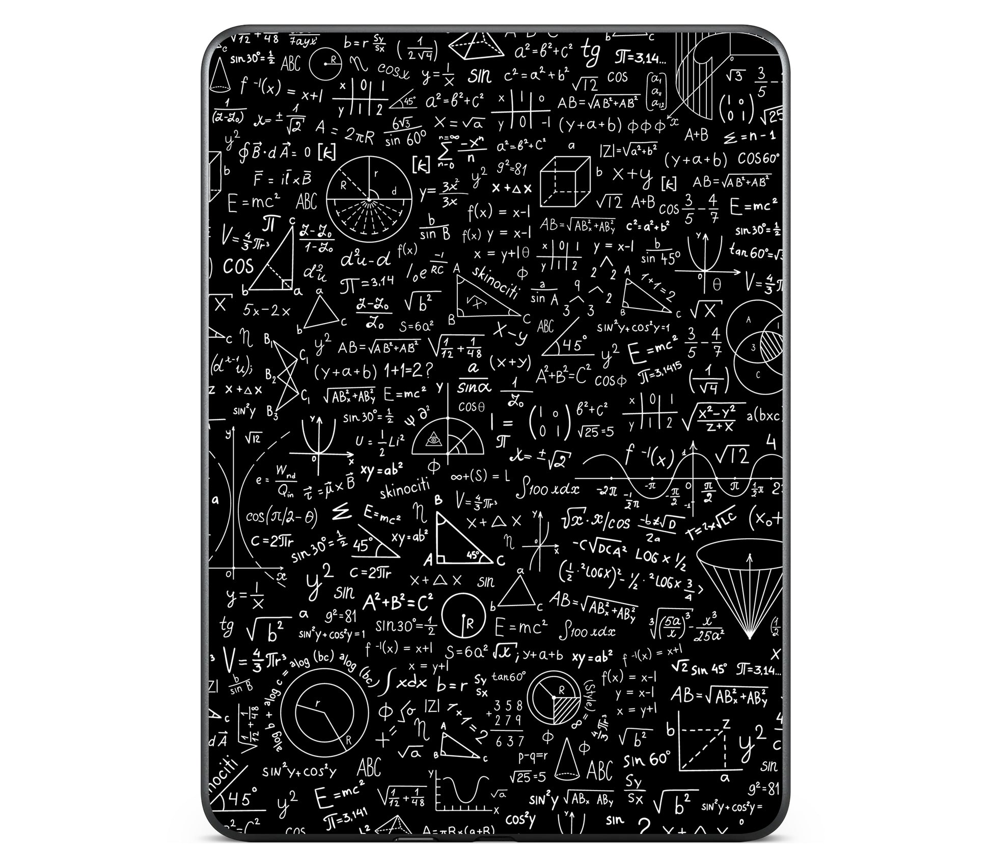 Kindle Colorsoft 2024 skin, Math Madness, back skin