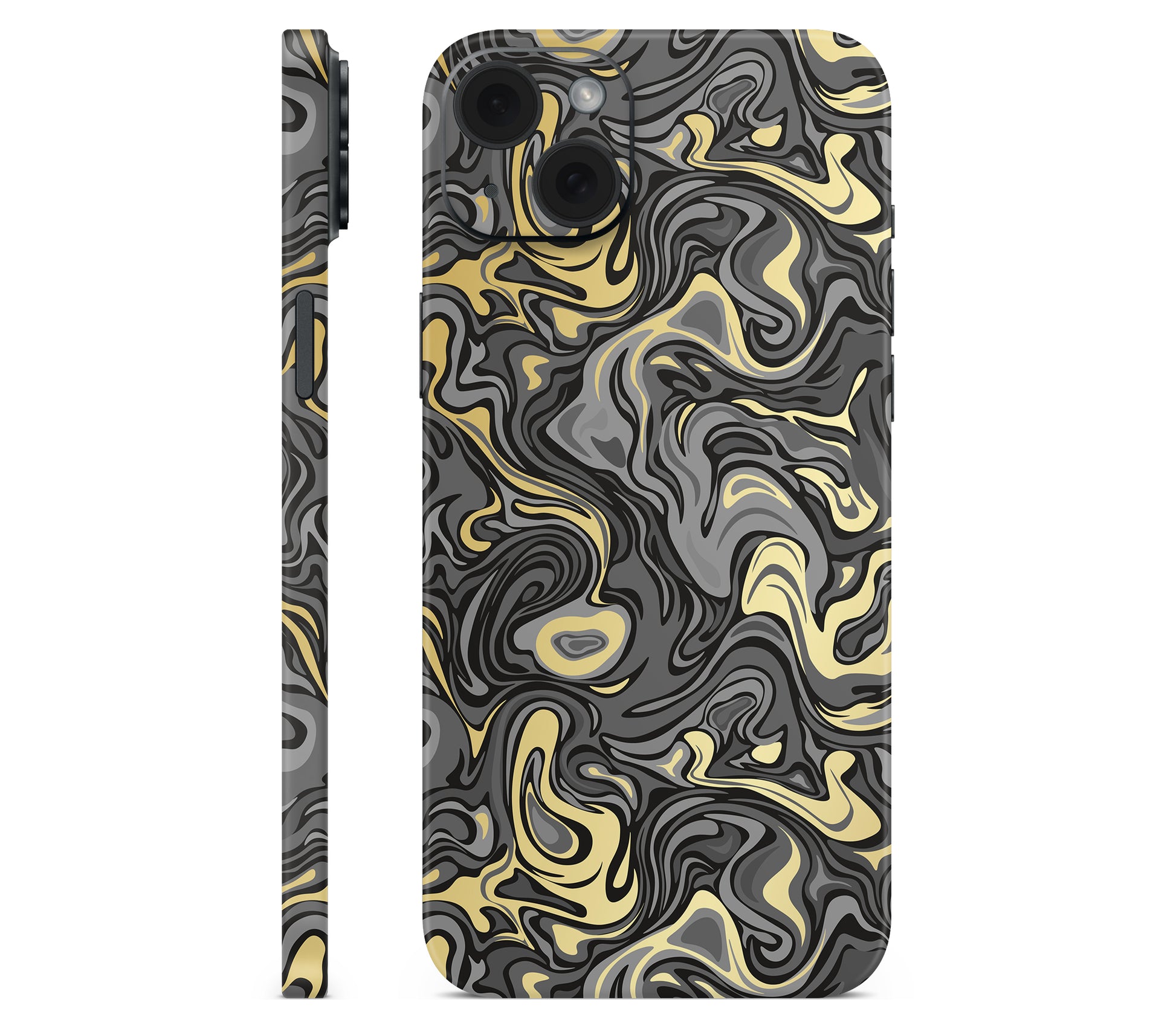 iPhone 15 skin, Damnation, full wrap without logo cutout