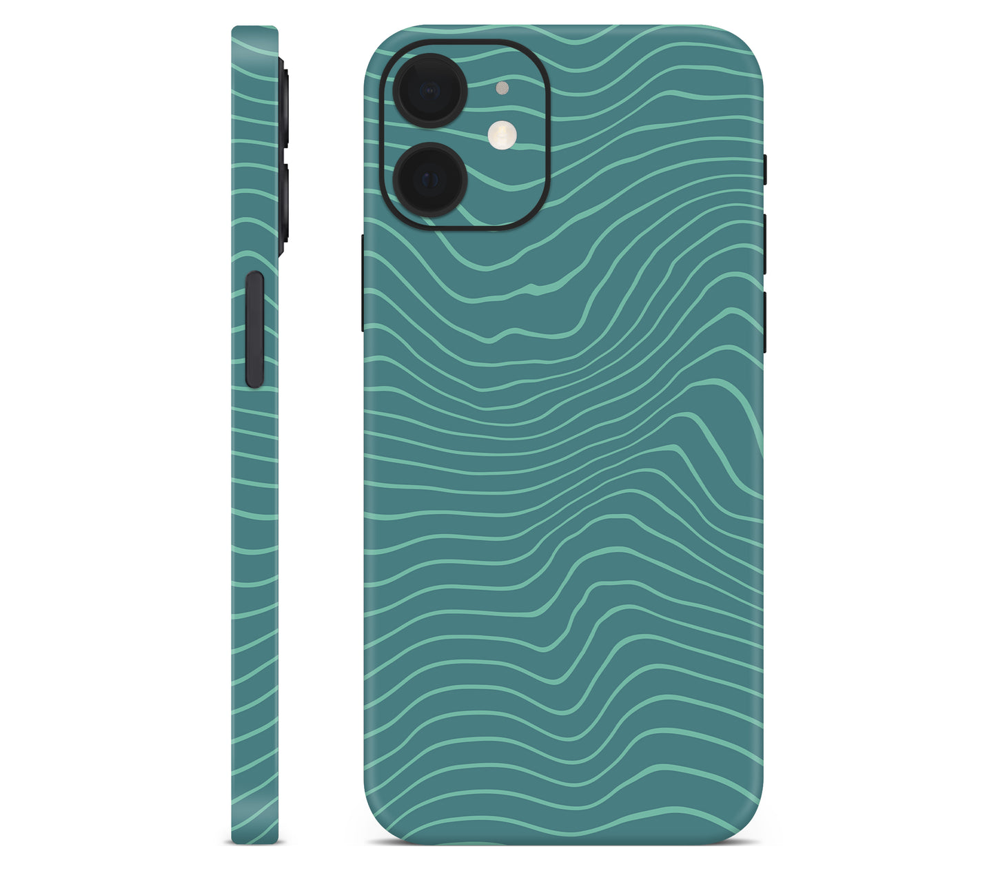 iPhone 12 Mini skin, Tide, full wrap without logo cutout